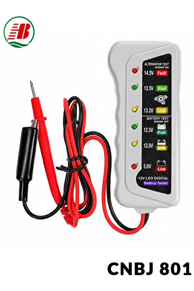 Generic CNBJ 801 12V LED Battery & Alternator Tester Car Motorcycle Charging ...