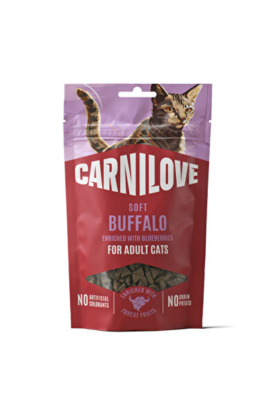 Brit Carnilove Cat Soft SnCk Buffallo & Blueberries 50 g