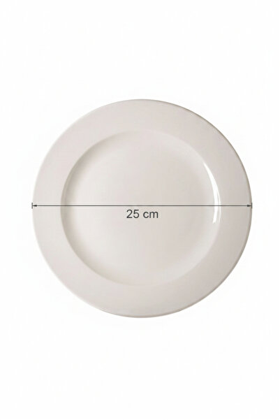 rinart 6-Piece Tuna Serving Plate (with Sides) 25 cm Cream