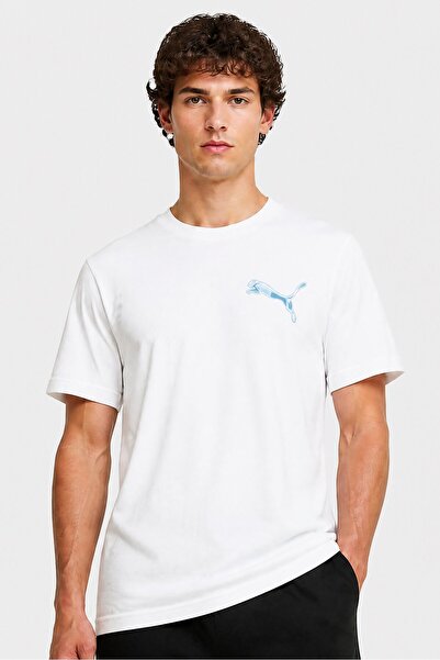 Puma Men Sportswear Fit Short Sleeve Outdoor T-Shirt, White