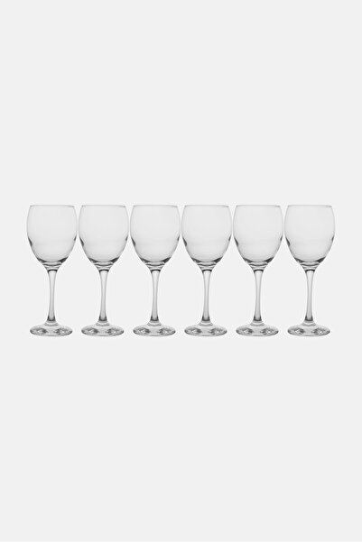 LAV 6 Pieces White Glasses 340ml, White