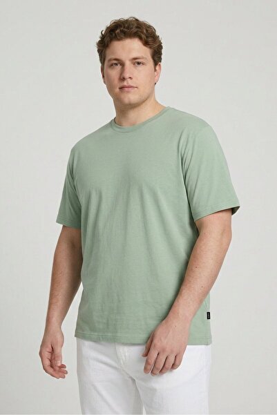 Stance Men Crew Neck Short Sleeve Plain T-Shirt, Sage Green