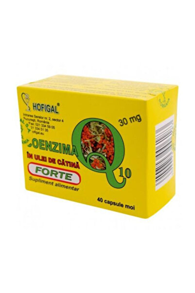 Hofigal Coenzima Q10 in Ulei de Catina Forte Hofigal, 40 capsule