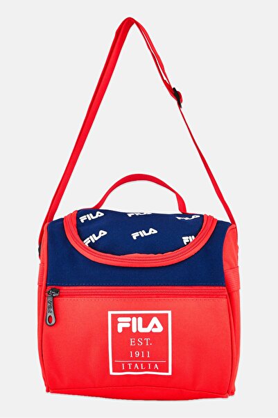 FILA Kids Boy Brand Logo Insulated Lunch Bags, Red
