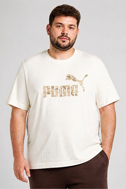 Puma Men Sportswear Fit Short Sleeve Camouflage Outdoor T-Shirt, Beige