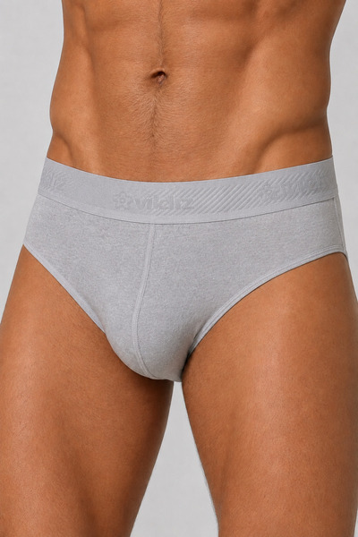 Quatarze YILDIZ ÇAMAŞIR 3'lü Paket Erkek Modal Kemerli Slip Külot – Yumuşak D...