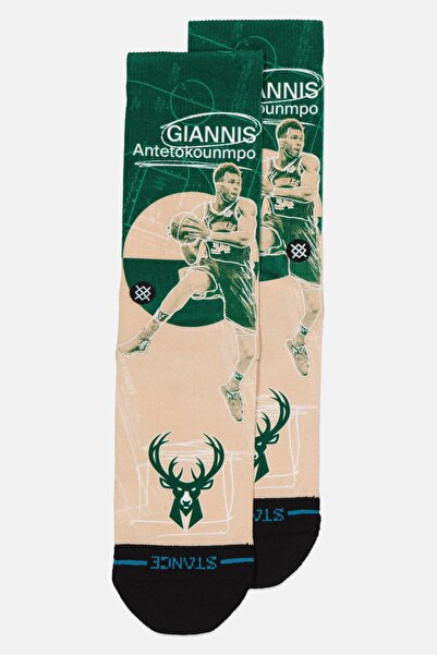 Stance x NBA Men Graphic Print Crew Sock, Multicolor