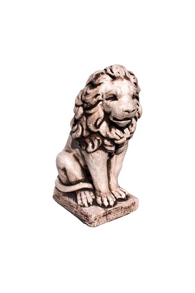 OEM Statuie Leu, decoratiune gradina, beton, 22 x 18 x 43 cm