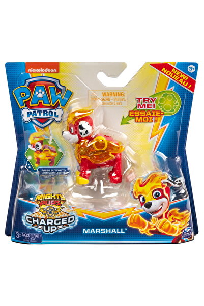 Spinmaster Patrula Catelusilor Charged Up Figurina Marshall cu Lumini