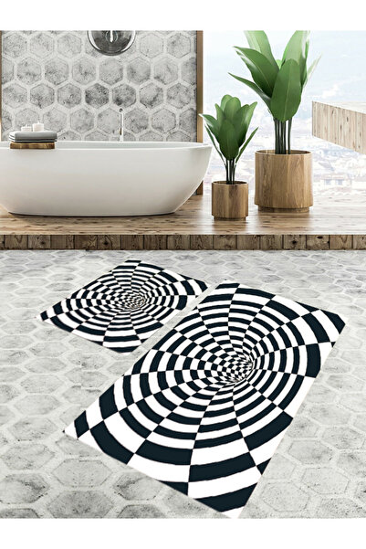 EVSEHOMES Non-Slip Base, Bathroom Mat Set of 2 (40X60 + 60X90 cm)