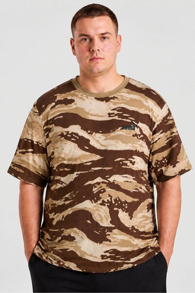 Puma Men Sportswear Fit Short Sleeve Camouflage Outdoor T-Shirt, Multicolor
