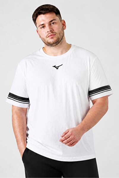 MIZUNO Men Sportswear Fit Short Sleeve Training T-Shirt, White