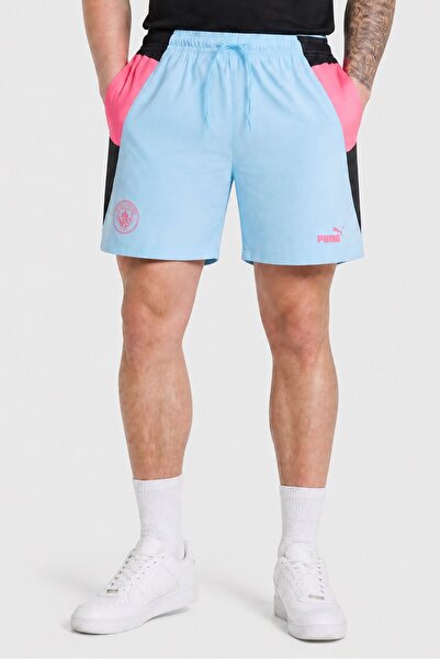 Puma x Manchester Men Sportswear Fit Training Shorts, Light Blue