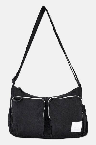 Champion Women Brand Logo Quartz Small Messenger Bag, Black