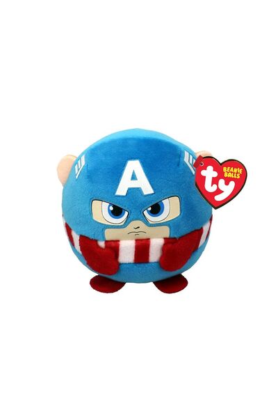 TY PLUS 8CM BEANIE BALLS MARVEL CAPTAIN AMERICA
