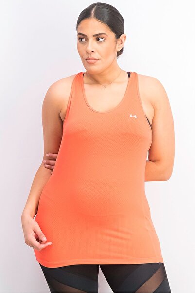 Under Armour Women Heat Gear Armour Racer Tank, Neon Coral