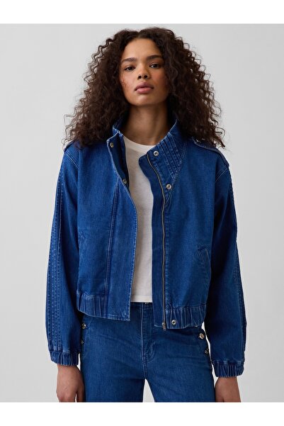 GAP Kadın Mavi × HFR Denim Pintuck Ceket by Atelier Ndigo