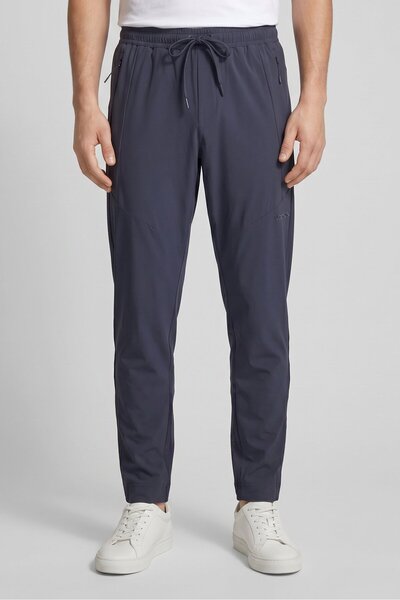 Hugo Boss Boss Men Regular Fit Brand Logo Track Pants, Dark Navy