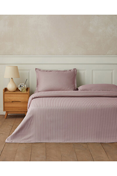 English Home Maren Line Çarşaflı Çift Kişilik Nevresim Takımı 200x220 cm Gül ...