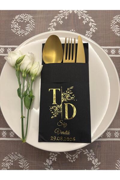kidspartim Kişiye Özel GOLD Yaldızlı Çiçekli Yaprak Detaylı Söz Verdik Kangur...