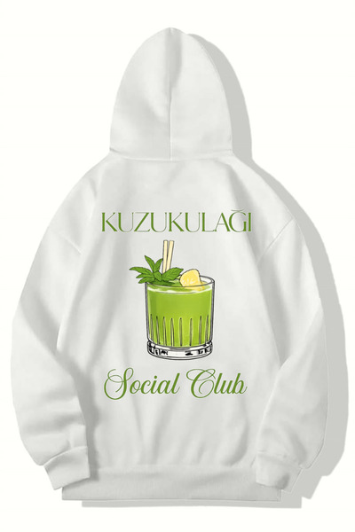 BRZ COLLECTION Hanorac unisex supradimensionat cu urechi de miel pentru cockt...