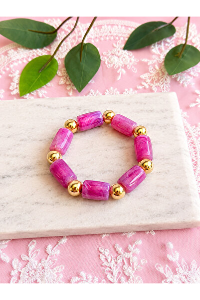 FLAWSOME JEWELRY STORE Elastic Natural Stone Summer Bracelet Handmade Special...
