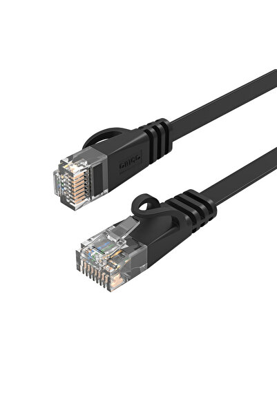 Orico Cablu Ethernet plat PUG-C6B, Cat6, 2x RJ45, 20m, 1Gbps, Negru