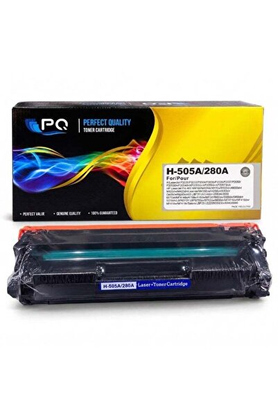 PQ PERFECT QUALITY حبر PQ 80A / 05A أسود (CF280A / CE505A) متوافق مع طابعات H...
