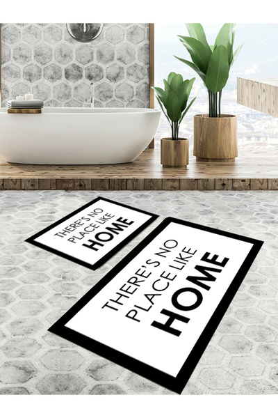 EVSEHOMES Non-Slip Base, Bathroom Mat Set of 2 (40X60 + 60X90 cm)