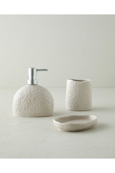 English Home Seras Dolomite 3'lü Banyo Seti Koyu Bej