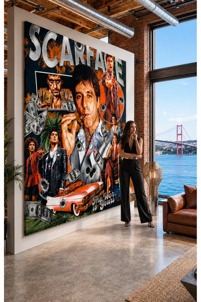 My canvas C2 Art Collections - Scare Face Tony Montana - Yüksek Çözünürlüklü ...