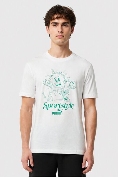 Puma Men Sportswear Fit Short Sleeve Outdoor T-Shirt, White
