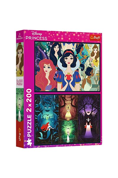 Trefl PUZZLE 2X200 DISNEY FRUMOASELE PRINTESE