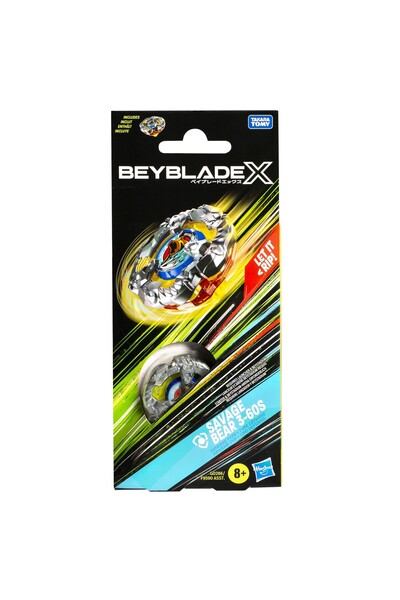 Hasbro BEYBLADE X LET IT RIP SPIRALA SAVAGE BEAR 3-60S