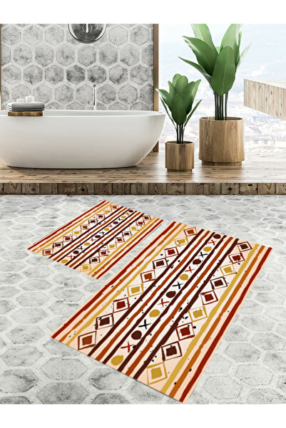EVSEHOMES Non-Slip Base, Bathroom Mat Set of 2 (40X60 + 60X90 cm)