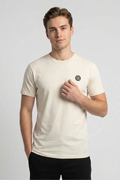 Stance Men Sportswear Fit Short Sleeve Outdoor T-Shirt, Beige