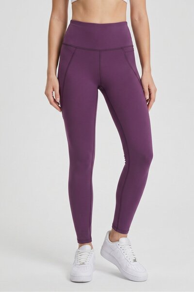 Reebok Women Sportswear Fit Training Leggings, Dark Purple