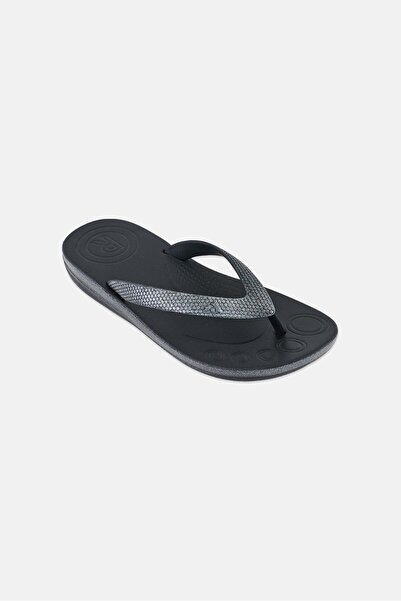 Fitflop Kids Girl Iqushion Slip On Slippers, Black