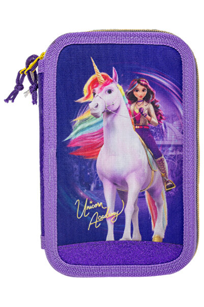 Stor Unicorn Academy Penar dublu (19.5 x 12.5 x 5 cm)
