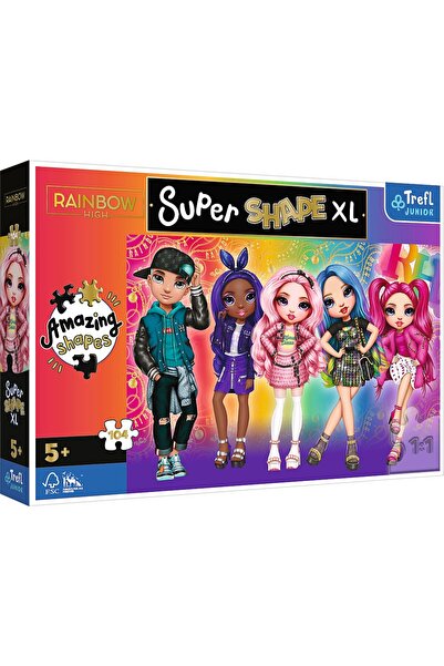Trefl PUZZLE PRIMO SUPER SHAPE XXL 104 RAINBOW HIGH