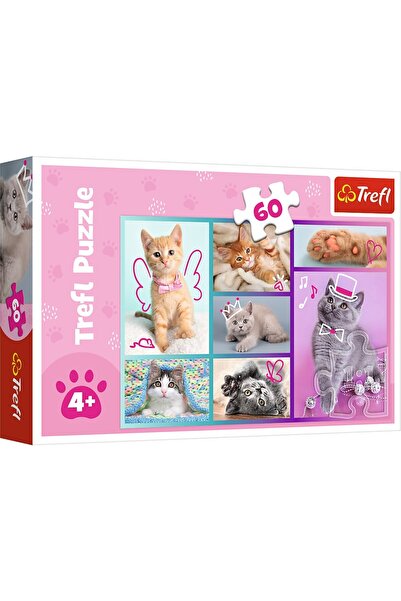 Trefl PUZZLE 60 PISICUTE DRAGUTE