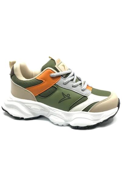 Cool Birian-Flt 31/36 Children's Lace-Up and Velcro Sneaker Sports Shoes