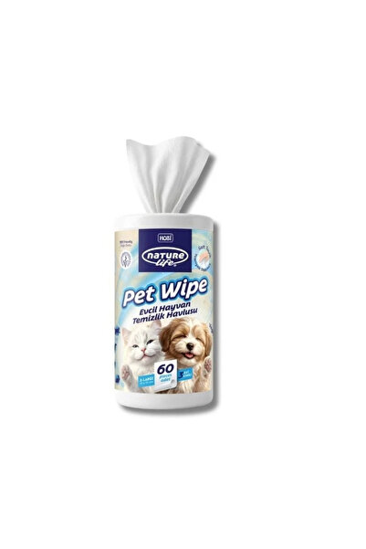 AquaHome Naturelife Pet Wipe Evcil Hayvan Temizlik mendili 60 Adet