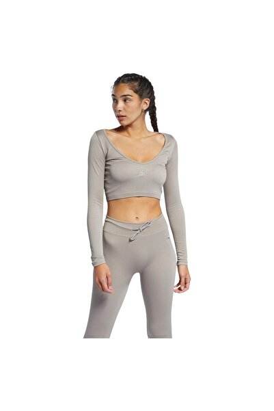 Reebok Γυναικείο Μακρυμάνικο Κροπ Τοπ XS