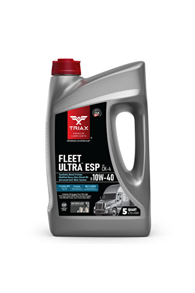 Triax Λάδι κινητήρα φορτηγών Euro 5 FLEET ULTRA ESP 10W-40 CK-4 VDS-4, 4,73 λ...