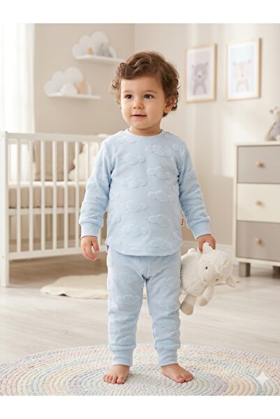 Tiffany Baby Puffy Cloudy Theme Top and Bottom Baby Set 29098