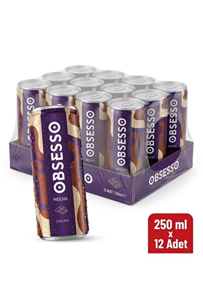 OBSESSO Mocha Soğuk Kahve 250 ml x 12 Adet