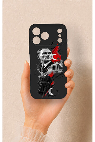 Vip Case iPhone 17 Pro Max Uyumlu Atatürk Anıtkabir Desenli Silikon Kılıf
