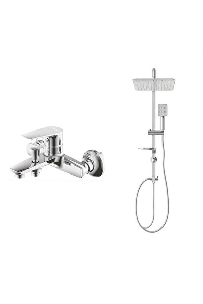 Creavit SOLO BANYO BATARYASI + DOPPO LONG TEPE DUŞ SİSTEMİ İKİLİ SET