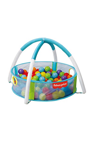 centel kablo Fisher-Price Piscină cu bile pentru bebeluși, cu 25 de bile ocea...